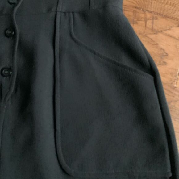 Vintage Black Button Down Dress size 8 - Picture 8 of 11